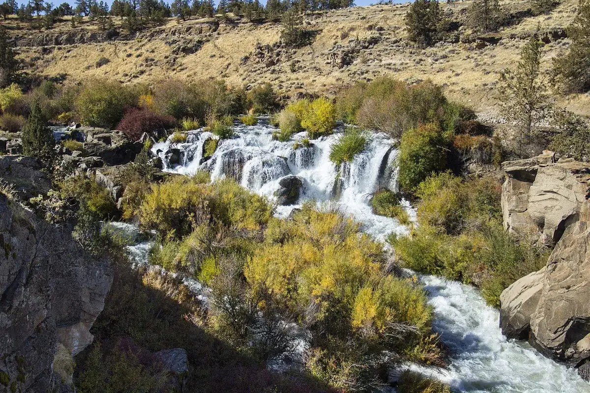Cline Falls on the Deschutes River near Redmond, Oregon, within the Redmond Oregon property management area